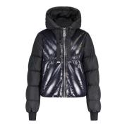 Omkeerbare gewatteerde jas met capuchon Khrisjoy , Black , Dames