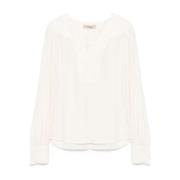 Witte Blouse Twinset , White , Dames