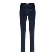 Slim-Fit Corduroy Broek New York Mason's , Blue , Dames