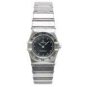 Pre-owned Stainless Steel watches Omega Vintage , Black , Dames