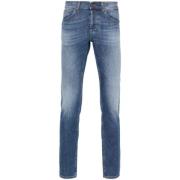 800C Pant voor Mannen Dondup , Blue , Heren