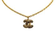 Pre-owned Metal necklaces Chanel Vintage , Yellow , Dames