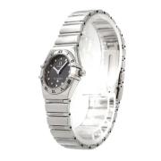 Pre-owned Fabric watches Omega Vintage , Gray , Dames