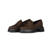 Stijlvolle Plateau Loafers Hogan , Brown , Dames