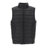 Gewatteerde bodywarmer met opstaande kraag Boss , Black , Heren