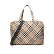 Beige Schoudertas met Ritssluiting Burberry , Beige , Dames