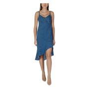 Lange Jurken Lente/Zomer Collectie Desigual , Blue , Dames