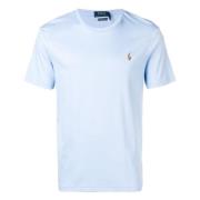 Geborduurde Slim Fit Katoenen T-shirt Polo Ralph Lauren , Blue , Heren