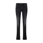 Slim Fit Stretch Jeans Replay , Black , Heren