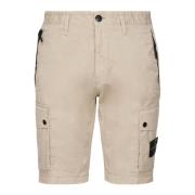 Cargo Bermuda Shorts Beige Stone Island , Beige , Heren