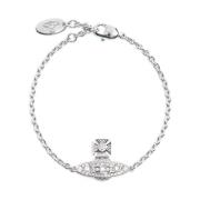 Orb Plaque Crystal Kettingarmband Vivienne Westwood , Gray , Dames