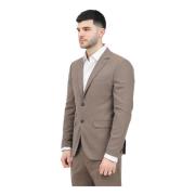 Bruine single-breasted jas klassieke stijl Selected Homme , Brown , He...