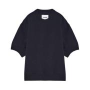 Navy Korte Mouw T-shirt Jil Sander , Blue , Heren