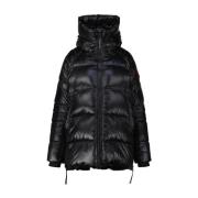 Glanzende Gewatteerde Jas Canada Goose , Black , Dames