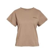 Rolling Stones Licentie Tee in Zilver Mink Noisy May , Brown , Dames