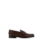 Klassieke Bruin Leren Loafers Tod's , Brown , Heren