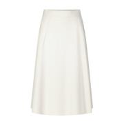 Elastische A-lijn Rok met Zakken Raffaello Rossi , White , Dames