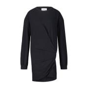 Asymmetrische Katoenen Sweatjurk Isabel Marant , Black , Dames