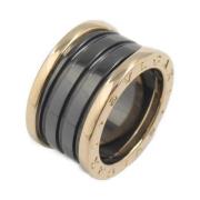 Pre-owned Metal rings Bvlgari Vintage , Black , Dames