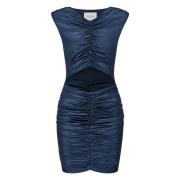 Elegante Avondjurk met Cut-Out Nicowa , Blue , Dames