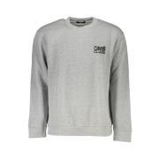 Grijs Geborduurd Sweatshirt Stijlvol Luxe Cavalli Class , Gray , Heren