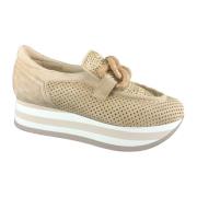 Klassieke Mocassin Schoenen Softwaves , Brown , Dames