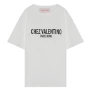 Korte mouw ronde hals T-shirt Valentino Garavani , White , Heren