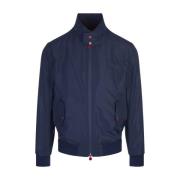 Blauw Polyester Stijlvol Shirt Kiton , Blue , Heren