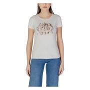 Korte Mouw T-shirt Lente/Zomer Collectie Liu Jo , Beige , Dames