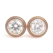 Pre-owned Metal earrings Cartier Vintage , Pink , Dames