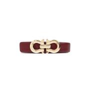 Leren riem Salvatore Ferragamo , Red , Dames