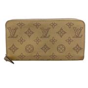 Pre-owned Leather wallets Louis Vuitton Vintage , Beige , Dames