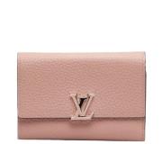 Pre-owned Leather wallets Louis Vuitton Vintage , Pink , Dames