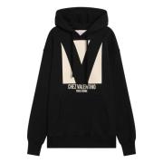 Hoodie Valentino Garavani , Black , Dames