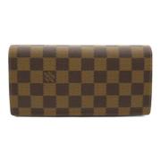 Pre-owned Canvas wallets Louis Vuitton Vintage , Brown , Dames