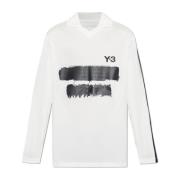 Lange mouw T-shirt Y-3 , White , Heren