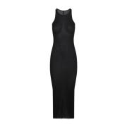 Zwarte Elegante Jurk Rick Owens , Black , Dames