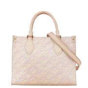 Pre-owned Leather handbags Louis Vuitton Vintage , Pink , Dames