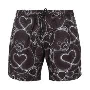 Heren Zwembroek Strand Shorts Philipp Plein , Black , Heren