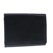 Pre-owned Leather wallets Louis Vuitton Vintage , Black , Dames