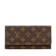 Pre-owned Canvas wallets Louis Vuitton Vintage , Brown , Dames