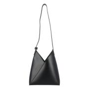 Zwarte Fortune Cookie Leren Handtas MM6 Maison Margiela , Black , Dame...