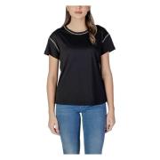 Korte mouw katoenen T-shirt lente/zomer Liu Jo , Black , Dames