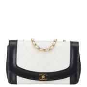 Pre-owned Leather chanel-bags Chanel Vintage , White , Dames