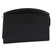 Pre-owned Leather pouches Louis Vuitton Vintage , Black , Dames