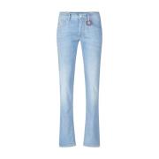 Slim-Fit Jeans met Karabijnhaak Tramarossa , Blue , Heren