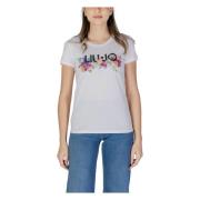 Korte mouw katoenen T-shirt lente/zomer Liu Jo , White , Dames