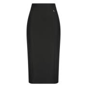 Gouden Monogram Hoge Taille Pencil Rok Nicowa , Black , Dames