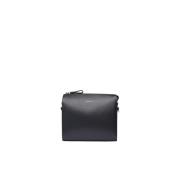 Elegante Minimalistische Leren Schoudertas Sandqvist , Black , Dames