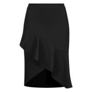 Elegante Ruche Rok Lowiana Nicowa , Black , Dames